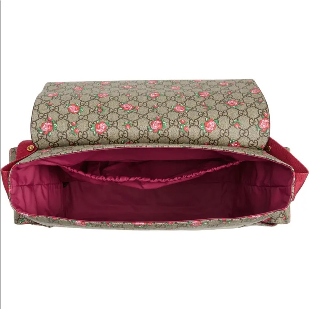 Rose GG Supreme Coated Canvas Diaper Bag - Picture 3 of 4